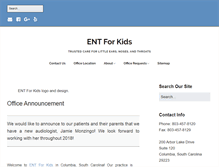 Tablet Screenshot of entforkidssc.com